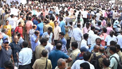 TSRTC employees Protest rally