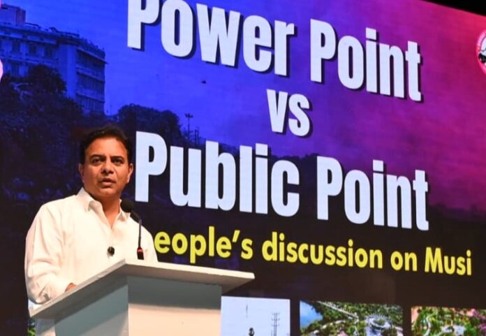 Hyderabad: MUSI సుందరీకరణ పేరుతో భూముల ఆక్రమణకు కాంగ్రెస్ కుట్ర – KTR