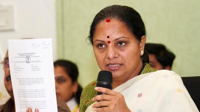 Kavitha Warns of Defamation Case Against HYDRA Official Over Musi Project Controversy